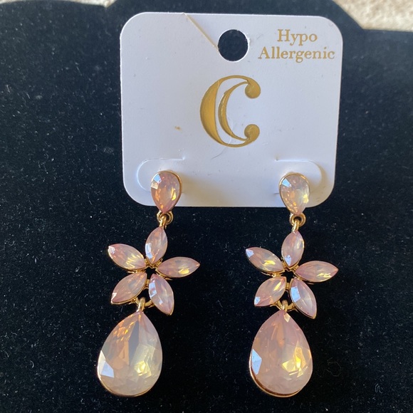 Charming Charlie, Pink Light Dangling Earrings, Beautiful ( Hermoso)❤️💜🧡🔥❣️💚 - Picture 3 of 5